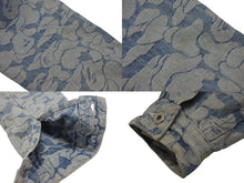 画像をギャラリービューアに読み込む, A BATHING APE アベイシングエイプ ソリッドカモ柄 クロップド デニムジャケット ブルー コットン S 001LJI302003L 中古 4c075940