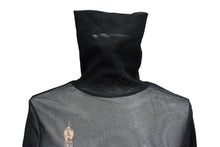 画像をギャラリービューアに読み込む, 極美品 Jean Paul Gaultier ジャンポール ゴルチェ シアーカットソー ネオン街プリント パワーネット ハイネック ブラック マルチカラー サイズ40 美品 中古 4c076027