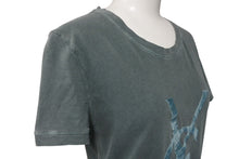 画像をギャラリービューアに読み込む, YVES SAINT LAURENT イヴサンローラン 半袖Ｔシャツ カサンドラロゴ イタリア製 グリーン コットン サイズS 美品 中古 4c076048