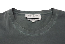 画像をギャラリービューアに読み込む, YVES SAINT LAURENT イヴサンローラン 半袖Ｔシャツ カサンドラロゴ イタリア製 グリーン コットン サイズS 美品 中古 4c076048