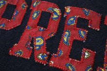 画像をギャラリービューアに読み込む, Supreme シュプリーム 長袖Ｔシャツ 刺繍 ペイズリー柄 レタリングロゴ ネイビー コットン サイズM 美品 中古 4c076166