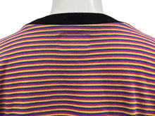 画像をギャラリービューアに読み込む, Supreme シュプリーム 16ss マルチ ボーダー 半袖Ｔシャツ ピンク イエロー ブルー コットン サイズM 美品 中古 4c076167