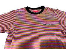 画像をギャラリービューアに読み込む, Supreme シュプリーム 16ss マルチ ボーダー 半袖Ｔシャツ ピンク イエロー ブルー コットン サイズM 美品 中古 4c076167
