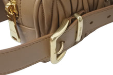 画像をギャラリービューアに読み込む, 極美品 MIUMIU ミュウミュウ マテラッセ クラッチバッグ セカンドバッグ 5BF122 キルティング ロゴ金具 ブラウン 中古 4c076226