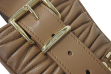 画像をギャラリービューアに読み込む, 極美品 MIUMIU ミュウミュウ マテラッセ クラッチバッグ セカンドバッグ 5BF122 キルティング ロゴ金具 ブラウン 中古 4c076226
