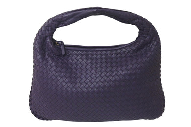 BOTTEGA VENETA ボッテガヴェネタ ホーボー イントレチャート ワンショルダーバッグ 115653 パープル 美品 中古 4c076249