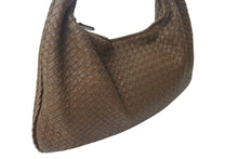 画像をギャラリービューアに読み込む, BOTTEGA VENETA ボッテガ ヴェネタ イントレチャート ホーボーバッグ ワンショルダーバッグ レザー ブラウン 77630S 良品 中古 4c076271