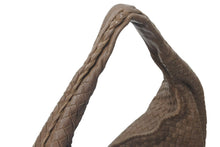 画像をギャラリービューアに読み込む, BOTTEGA VENETA ボッテガ ヴェネタ イントレチャート ホーボーバッグ ワンショルダーバッグ レザー ブラウン 77630S 良品 中古 4c076271