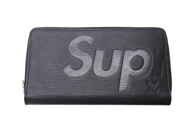 LOUIS VUITTON SUPREME ルイヴィトン シュプリーム M67723 エピ コラボ ジッピー オーガナイザー ブラック 美品 中古 4c076280
