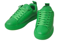 画像をギャラリービューアに読み込む, 新品同様 BOTTEGA VENETA ボッテガヴェネタ PILLOW SNEAKER ピロー スニーカー 716198 パラキート グリーン 43 中古 4c076349