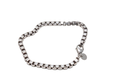 極美品 TIFFANY&Co. ティファニー ベネチアン ブレスレット 重量15.4g 全長19cm AG925刻印 中古 4c076354