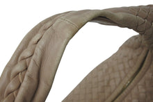 画像をギャラリービューアに読み込む, BOTTEGA VENETA ボッテガヴェネタ イントレチャート ホーボー ワンショルダーバッグ ミデュアム ベージュ 115653 良品 中古 4c076370