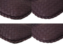 画像をギャラリービューアに読み込む, BOTTEGAVENETA ボッテガヴェネタ イントレチャート ホーボー ミニ ハンドバッグ 189227 レザー ゴールド金具 パープル 美品 中古 4c076372