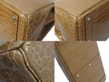 Load image into Gallery viewer, 新品同様 HERMES エルメス ハンドバッグ オータクロア50 ベージュロゼ シルバー金具 ◻︎Q刻印 中古 4b009991