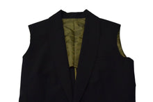 画像をギャラリービューアに読み込む, Jean Paul Gaultier ジャンポール ゴルチェ フェム ロングベスト ブラック ファー ナイロン サイズ40 美品 中古 4c076388