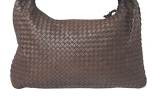 画像をギャラリービューアに読み込む, BOTTEGA VENETA ボッテガヴェネタ ホーボー イントレチャート ワンショルダーバッグ 115654 ブラウン 美品 中古 4c076397