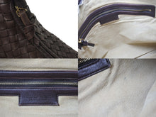 画像をギャラリービューアに読み込む, BOTTEGA VENETA ボッテガヴェネタ ホーボー イントレチャート ワンショルダーバッグ 115654 ブラウン 美品 中古 4c076397