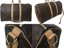 画像をギャラリービューアに読み込む, LOUIS VUITTON ルイヴィトン キーポル バンドリエール45 ボストンバッグ M41418 モノグラムキャンバス 美品 中古 4c076508