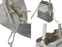 画像をギャラリービューアに読み込む, MIUMIU ミュウミュウ マドラス ハンドバッグ ショルダーバッグ R1129C バイカラー ホワイト シルバー レザー シルバー金具 中古 4c076630