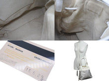 画像をギャラリービューアに読み込む, MIUMIU ミュウミュウ マドラス ハンドバッグ ショルダーバッグ R1129C バイカラー ホワイト シルバー レザー シルバー金具 中古 4c076630