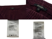 画像をギャラリービューアに読み込む, YEEZY SEASON5 CALABASAS ADIDAS イージー アディダス 17AW トラックパンツ スウェットパンツ KANYE WEST カニエ ウェスト ボルドー XS 良品 中古 4c076697