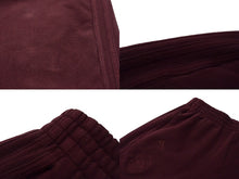 画像をギャラリービューアに読み込む, YEEZY SEASON5 CALABASAS ADIDAS イージー アディダス 17AW トラックパンツ スウェットパンツ KANYE WEST カニエ ウェスト ボルドー XS 良品 中古 4c076697