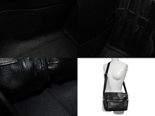 Load image into Gallery viewer, HERMES エルメス ショルダーバッグ ケリーメッセンジャーバッグ エバーグレイン ブラック シルバー金具 W刻印 美品 中古 4b007805
