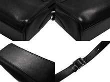 Load image into Gallery viewer, HERMES エルメス ショルダーバッグ ケリーメッセンジャーバッグ エバーグレイン ブラック シルバー金具 W刻印 美品 中古 4b007805