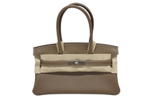 Load image into Gallery viewer, 新品未使用 HERMES エルメス ショルダーバーキン29 ハンドバッグ エバーカラー エトープ K刻印 SV金具 中古 4b009240