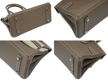 Load image into Gallery viewer, 新品未使用 HERMES エルメス ショルダーバーキン29 ハンドバッグ エバーカラー エトープ K刻印 SV金具 中古 4b009240