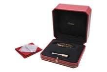 画像をギャラリービューアに読み込む, CARTIER カルティエ LOVE BRACELET SMALL ラブ ブレスレット バングル スモールモデル ハーフダイヤ イエローゴールド 750 サイズ15 美品 中古 4b009412
