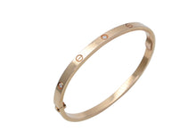 画像をギャラリービューアに読み込む, CARTIER カルティエ LOVE BRACELET SMALL ラブ ブレスレット バングル スモールモデル ハーフダイヤ イエローゴールド 750 サイズ15 美品 中古 4b009412
