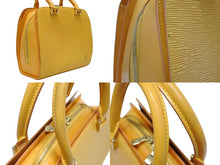 画像をギャラリービューアに読み込む, 極美品 LOUIS VUITTON ルイヴィトン ポンヌフ ハンドバッグ M52059 エピレザー イエロー ゴールド金具 中古 4b009720