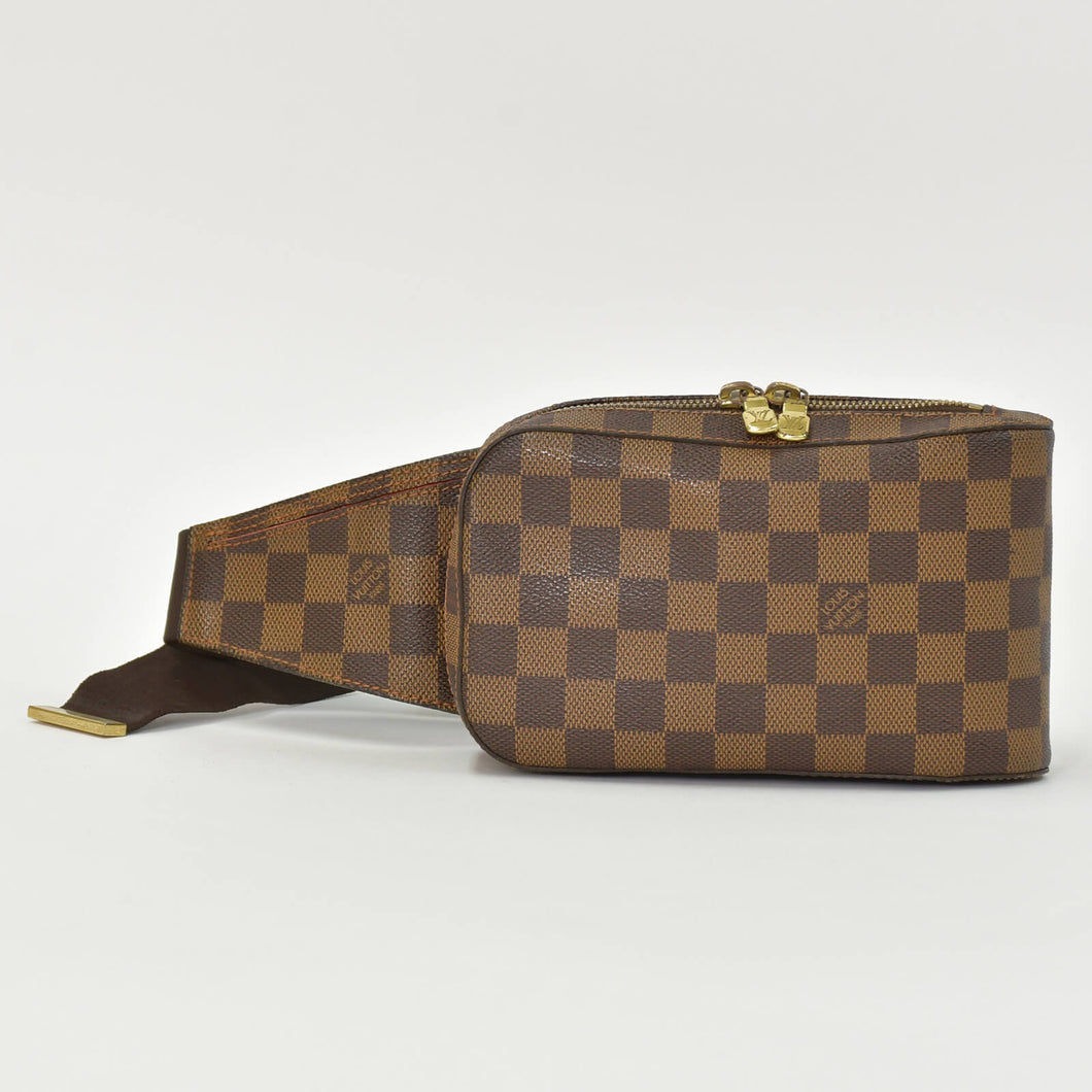 LOUIS VUITTON ルイヴィトン ジェロニモス ウエストバッグ ボディバッグ N51994 ダミエ ブラウン 美品 中古 4b009740