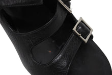 画像をギャラリービューアに読み込む, 極美品 SAINT LAURENT サンローラン 6連ベルトサンダル ヒール チャンキーソール レザー ブラック シルバー金具 サイズ38 中古 4b009954
