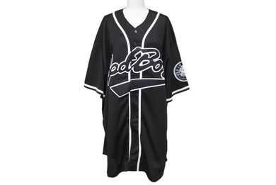 極美品 BadBoy Entertainment バッドボーイエンターテイメント ベースボールシャツ 20周年記念 Biggieモデル ポリエステル ブラック サイズXXXL 中古 4b004855