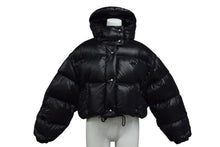 画像をギャラリービューアに読み込む, 極美品 PRADA プラダ クロップド コンバーチブル ダウンジャケット 291973_11A9_F0002_S_212 定価357,500 ブラック サイズ36 中古 4c076475