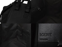 画像をギャラリービューアに読み込む, 極美品 LOEWE ロエベ ハンモックバッグ スモール ショルダーバッグ エンボス加工 2way レザー ブラック シルバー金具 中古 4b003003