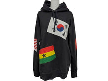 画像をギャラリービューアに読み込む, Supreme シュプリーム アーカイブ 13AW 国旗パーカー サイズM ブラック マルチカラー 良品 中古 60332
