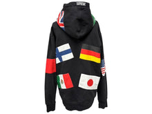 画像をギャラリービューアに読み込む, Supreme シュプリーム アーカイブ 13AW 国旗パーカー サイズM ブラック マルチカラー 良品 中古 60332