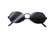 画像をギャラリービューアに読み込む, 新品同様 Jean Paul Gaultier ジャンポールゴルチェ ラウンドサングラス 55-3175 メタル ブラック サイズ49□20 中古 4c070314