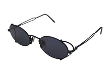 画像をギャラリービューアに読み込む, 新品同様 Jean Paul Gaultier ジャンポールゴルチェ ラウンドサングラス 55-3175 メタル ブラック サイズ49□20 中古 4c070314