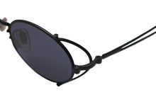 画像をギャラリービューアに読み込む, 新品同様 Jean Paul Gaultier ジャンポールゴルチェ ラウンドサングラス 55-3175 メタル ブラック サイズ49□20 中古 4c070314