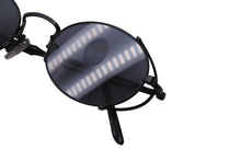 画像をギャラリービューアに読み込む, 新品同様 Jean Paul Gaultier ジャンポールゴルチェ ラウンドサングラス 55-3175 メタル ブラック サイズ49□20 中古 4c070314