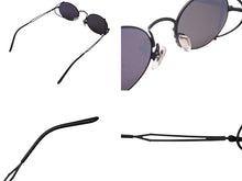 画像をギャラリービューアに読み込む, 新品同様 Jean Paul Gaultier ジャンポールゴルチェ ラウンドサングラス 55-3175 メタル ブラック サイズ49□20 中古 4c070314