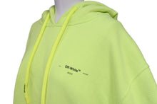 画像をギャラリービューアに読み込む, OFF WHITE オフホワイト パーカー スウェットパンツ コットン ネオンイエロー サイズL 美品 中古 4c071542