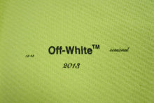 画像をギャラリービューアに読み込む, OFF WHITE オフホワイト パーカー スウェットパンツ コットン ネオンイエロー サイズL 美品 中古 4c071542