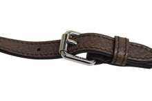 Load image into Gallery viewer, 極美品 GUCCI グッチ ショルダーストラップ ショルダーバッグ用 サイズ調整可 レザー メタル ブラウン シルバー金具 中古 4c074982