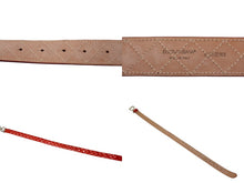 画像をギャラリービューアに読み込む, 極美品 DOLCE&amp;GABBANA ドルチェアンドガッバーナ キルティングベルト D&amp;G ロゴバックル レッド レザー シルバー金具 中古 4c075465