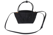 画像をギャラリービューアに読み込む, 新品未使用 BOTTEGA VENETA ボッテガヴェネタ ミニ ザ アルコ 2wayバッグ ハンドバッグ ショルダーバッグ ブラック シルバー金具 中古 4c075684